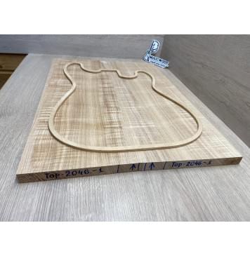 Ясень Дальневосточный Волнистый заготовка на топ Радиал АА Волна АА 18х195х550 мм, 663 кг/м3, (2 шт, книжкой)-3