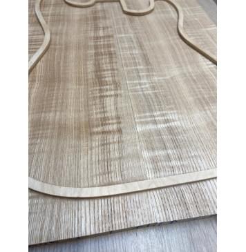 Ясень Дальневосточный Волнистый заготовка на топ Радиал АА Волна АА 18х195х550 мм, 663 кг/м3, (2 шт, книжкой)-2