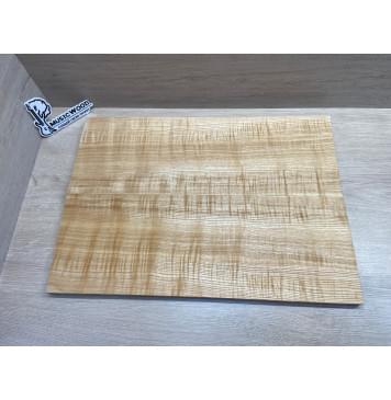 Ясень Дальневосточный Волнистый заготовка на топ Радиал АА Волна АА 18х195х550 мм, 663 кг/м3, (2 шт, книжкой)-0