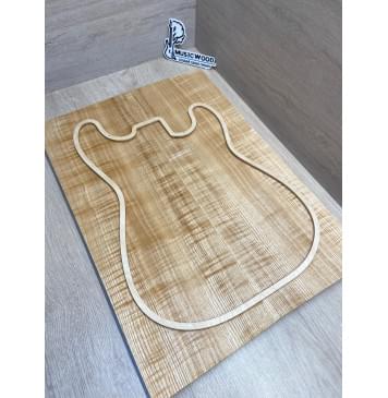 Ясень Дальневосточный Волнистый заготовка на топ Радиал АА Волна АА 18х195х550 мм, 663 кг/м3, (2 шт, книжкой)-15