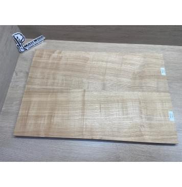 Ясень Дальневосточный Волнистый заготовка на топ Радиал АА Волна А 17х195х590 мм, 641 кг/м3, (2 шт. книжкой)-9