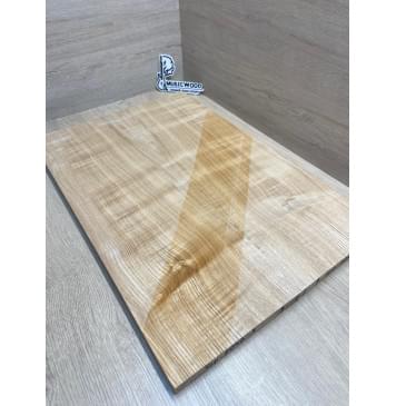 Ясень Дальневосточный Волнистый заготовка на топ Радиал АА Волна А 17х195х590 мм, 641 кг/м3, (2 шт. книжкой)-2