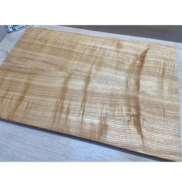 Ясень Дальневосточный Волнистый заготовка на топ Радиал АА Волна А 17х195х590 мм, 641 кг/м3, (2 шт. книжкой)-16