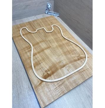 Ясень Дальневосточный Волнистый заготовка на топ Радиал АА Волна А 17х195х590 мм, 641 кг/м3, (2 шт. книжкой)-10