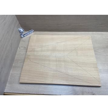 Ясень Дальневосточный Волнистый заготовка на топ Радиал АА Волна А 17х222х558 мм, 655 кг/м3, (2 шт. книжкой)-0