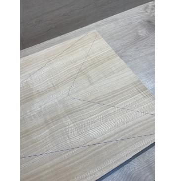 Ясень Дальневосточный Волнистый заготовка на топ Радиал АА Волна А 17х222х558 мм, 655 кг/м3, (2 шт. книжкой)-5