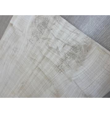 Клён Белый Явор, Волнистый заготовка на топ Радиал А Волна ААА 14х175х555 мм - 2 шт (книжкой) Уценка-потемнения-2