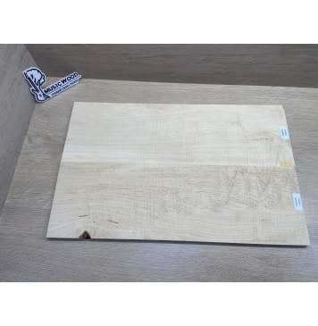 Клён Белый Явор, Волнистый заготовка на топ Радиал А Волна ААА 14х175х555 мм - 2 шт (книжкой) Уценка-потемнения-8