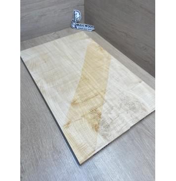 Клён Белый Явор, Волнистый заготовка на топ Радиал А Волна ААА 14х175х555 мм - 2 шт (книжкой) Уценка-потемнения-12