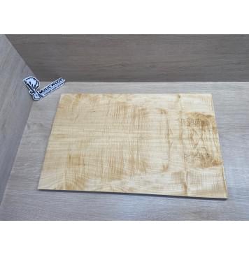 Клён Белый Явор, Волнистый заготовка на топ Радиал А Волна ААА 14х175х555 мм - 2 шт (книжкой) Уценка-потемнения-0