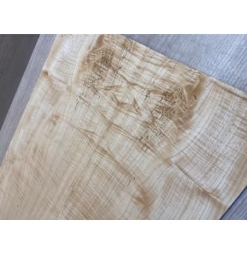 Клён Белый Явор, Волнистый заготовка на топ Радиал А Волна ААА 14х175х555 мм - 2 шт (книжкой) Уценка-потемнения-19