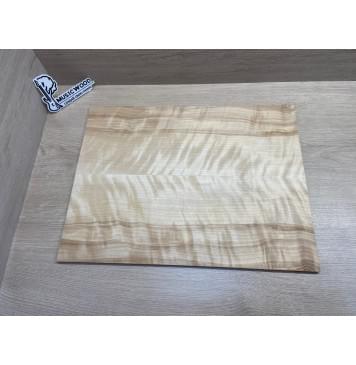 Берёза Пламенная заготовка на топ Радиал АА Волна ААА 8х192х505 мм, 2 шт, книжкой-6