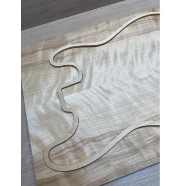 Берёза Пламенная заготовка на топ Радиал АА Волна ААА 8х192х505 мм, 2 шт, книжкой-7