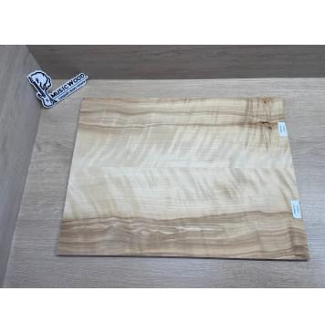 Берёза Пламенная заготовка на топ Радиал АА Волна ААА 8х192х505 мм, 2 шт, книжкой-2