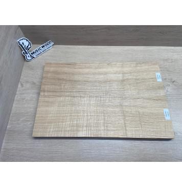 Ясень Дальневосточный Волнистый Лёгкий заготовка на топ для Тревел гитары Смешанный ААА Волна А, 598 кг/м3, 2 шт., книжкой-4