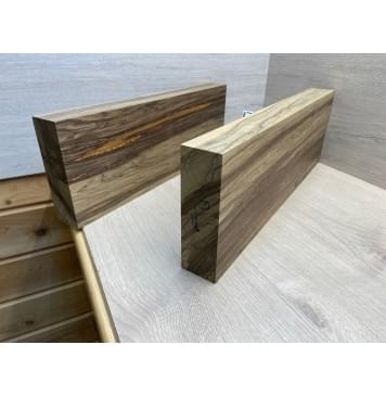 Корина Чёрная (Лимба Офрам) заготовка корпуса Смешанный ААА 51х170х505-470 мм, 2 шт (присутствуют червоточины) Корина Чёрная (Лимба Офрам) заготовка корпуса Смешанный ААА 51х170х505-470 мм, 2 шт (присутствуют червоточины)-1