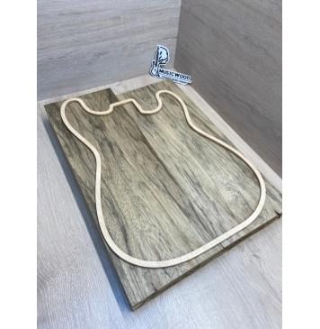 Корина Чёрная (Лимба Офрам) заготовка корпуса Тангент ААА 52х174х490-458 мм, 488 кг/м3,  2 шт (присутствуют червоточины) Корина Чёрная (Лимба Офрам) заготовка корпуса Тангент ААА 52х174х490-458 мм, 488 кг/м3,  2 шт (присутствуют червоточины)-1