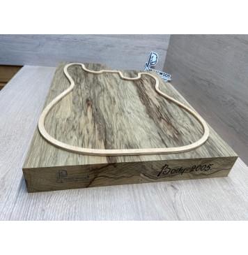 Корина Чёрная (Лимба Офрам) заготовка корпуса Тангент ААА 51х174х515-468 мм, 483 кг/м3, 2 шт (присутствуют червоточины) Корина Чёрная (Лимба Офрам) заготовка корпуса Тангент ААА 51х174х515-468 мм, 483 кг/м3, 2 шт (присутствуют червоточины)-3