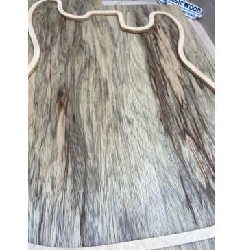 Корина Чёрная (Лимба Офрам) заготовка корпуса Тангент ААА 51х174х515-468 мм, 483 кг/м3, 2 шт (присутствуют червоточины) Корина Чёрная (Лимба Офрам) заготовка корпуса Тангент ААА 51х174х515-468 мм, 483 кг/м3, 2 шт (присутствуют червоточины)-4