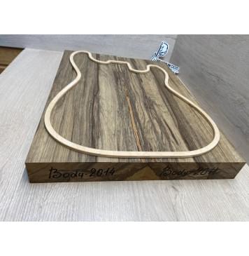 Корина Чёрная (Лимба Офрам) заготовка корпуса Смешанный ААА 46х176х485-475 мм, 657 кг/м3, 2 шт (присутствуют червоточины) Корина Чёрная (Лимба Офрам) заготовка корпуса Смешанный ААА 46х176х485-475 мм, 657 кг/м3, 2 шт (присутствуют червоточины)-2