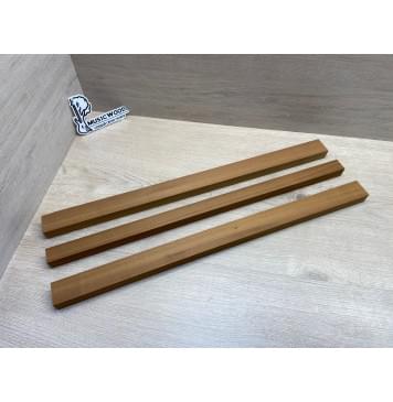 Клён Печёный 180гр заготовка грифа безголовой гитары Радиал А 24х(39-28-39)х625 мм - из 3х частей-5