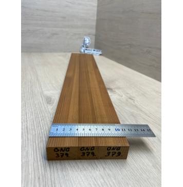 Клён Печёный 180гр заготовка грифа безголовой гитары Радиал А 24х(39-28-39)х625 мм - из 3х частей-3