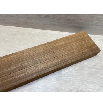 Корина (Лимба-Офрам) Печёная 180гр заготовка для грифа электрогитары Радиал ААА 43х(56-20-43)х720 мм - из 3х частей (присутствуют червоточины)-2