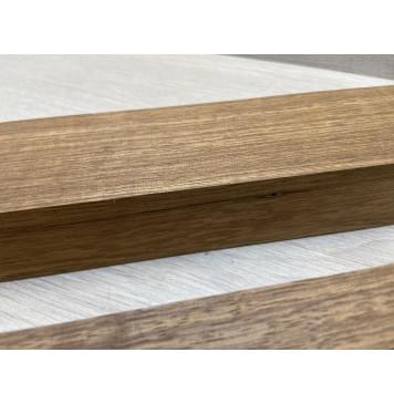 Корина (Лимба-Офрам) Печёная 180гр заготовка для грифа электрогитары Радиал ААА 43х(56-20-43)х720 мм - из 3х частей (присутствуют червоточины)-1