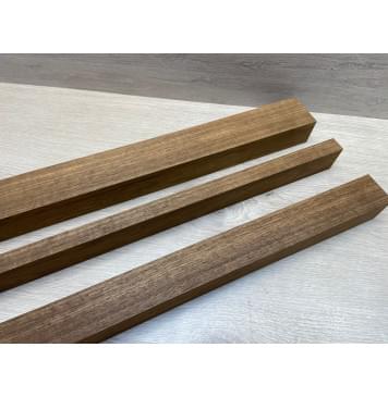 Корина (Лимба-Офрам) Печёная 180гр заготовка для грифа электрогитары Радиал ААА 43х(56-20-43)х720 мм - из 3х частей (присутствуют червоточины)-9