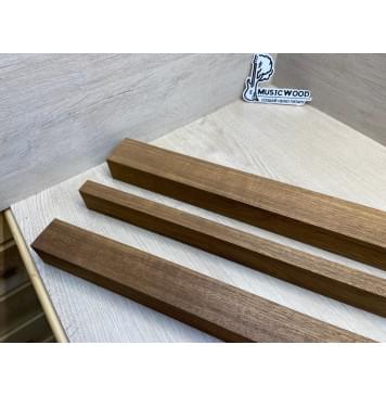 Корина (Лимба-Офрам) Печёная 180гр заготовка для грифа электрогитары Радиал ААА 43х(56-20-43)х720 мм - из 3х частей (присутствуют червоточины)-7