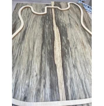 Корина Чёрная (Лимба Офрам) заготовка корпуса Смешанный ААА 50х174х485-455 мм, 2 шт, 493 кг/м3 Корина Чёрная (Лимба Офрам) заготовка корпуса Смешанный ААА 50х174х485-455 мм, 2 шт, 493 кг/м3-2