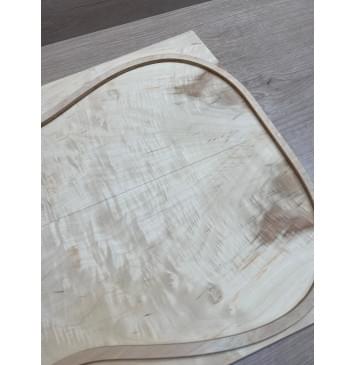 Клён Американский Ashleaf заготовка на топ Смешанный ААА Волна АА 7х188-156х470 мм 2 шт, книжкой Клён Американский Ashleaf заготовка на топ Смешанный ААА Волна АА 7х188-156х470 мм 2 шт, книжкой-2