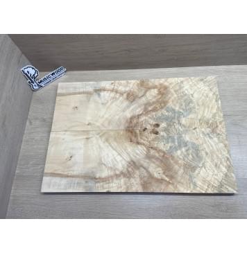 Клён Американский Волнистый заготовка на топ Смешанный АА Волна АА 18х182х535 мм - 2 шт. (книжкой)-5