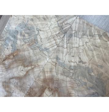 Клён Американский Волнистый заготовка на топ Смешанный АА Волна АА 18х182х535 мм - 2 шт. (книжкой)-21