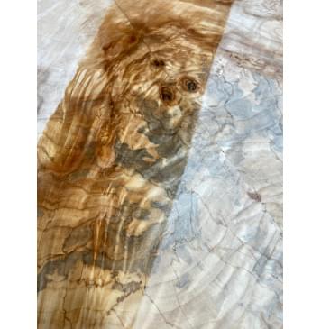 Клён Американский Волнистый заготовка на топ Смешанный АА Волна АА 18х182х535 мм - 2 шт. (книжкой)-13