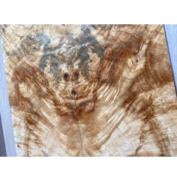 Клён Американский Волнистый заготовка на топ Смешанный АА Волна АА 18х182х535 мм - 2 шт. (книжкой)-23