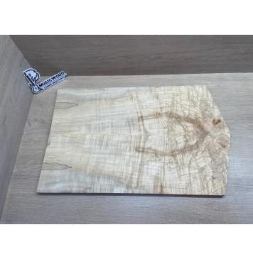 Клён Американский Волнистый заготовка на топ Смешанный АА Волна ААА 16х180х570-530 мм - 2 шт. (книжкой)-2