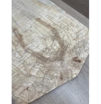 Клён Американский Волнистый заготовка на топ Смешанный АА Волна ААА 16х180х570-530 мм - 2 шт. (книжкой)-3