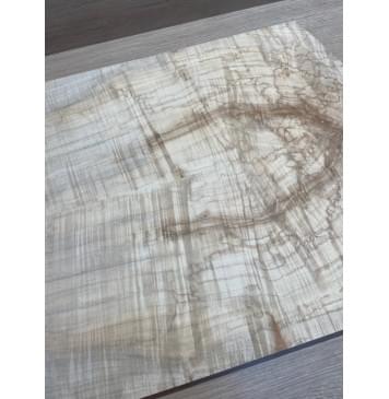 Клён Американский Волнистый заготовка на топ Смешанный АА Волна ААА 16х180х570-530 мм - 2 шт. (книжкой)-4