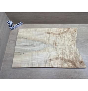 Клён Американский Волнистый заготовка на топ Смешанный АА Волна ААА 16х180х570-530 мм - 2 шт. (книжкой)-10