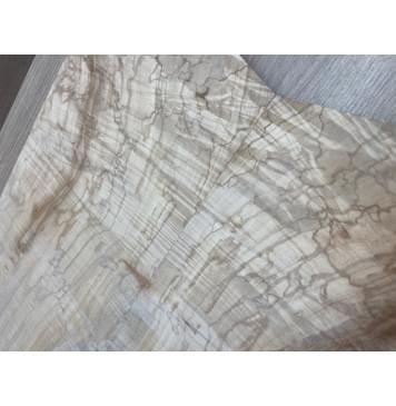 Клён Американский Волнистый заготовка на топ Смешанный АА Волна ААА 16х180х570-530 мм - 2 шт. (книжкой)-12