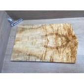 Клён Американский Волнистый заготовка на топ Смешанный АА Волна ААА 16х180х570-530 мм - 2 шт. (книжкой)