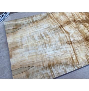 Клён Американский Волнистый заготовка на топ Смешанный АА Волна ААА 16х180х570-530 мм - 2 шт. (книжкой)-24