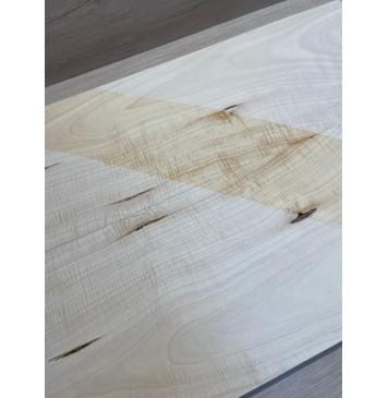 Клён Белый Явор, Волнистый заготовка на топ Смешанный АА Волна АА 20х193х605 мм - 2 шт (книжкой) Уценка-потемнения-14