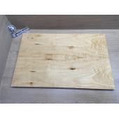 Клён Белый Явор, Волнистый заготовка на топ Смешанный АА Волна АА 20х193х605 мм - 2 шт (книжкой) Уценка-потемнения