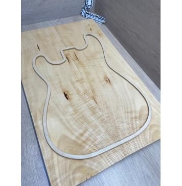 Клён Белый Явор, Волнистый заготовка на топ Смешанный АА Волна АА 20х193х605 мм - 2 шт (книжкой) Уценка-потемнения-18