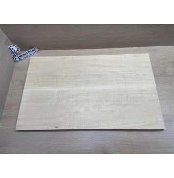 Клён Белый Явор, Волнистый заготовка на топ Радиал АА Волна ААА 18.7х194х635 мм - 2 шт (книжкой) Уценка-потемнения-2