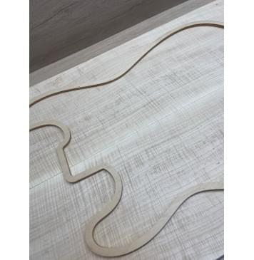 Клён Белый Явор, Волнистый заготовка на топ Радиал АА Волна ААА 18.7х194х635 мм - 2 шт (книжкой) Уценка-потемнения-9