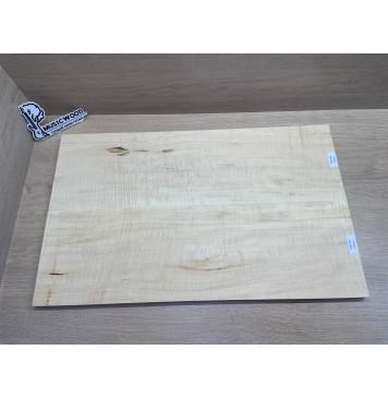 Клён Белый Явор, Волнистый заготовка на топ Радиал АА Волна ААА 18.7х194х635 мм - 2 шт (книжкой) Уценка-потемнения-10