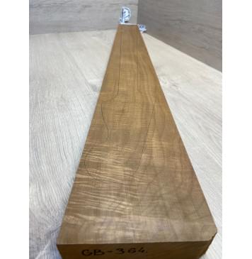 Клён Волнистый Печёный 180гр заготовка грифа для бас-гитары Смешанный АА Волна АА 41х140-83х895 мм-7